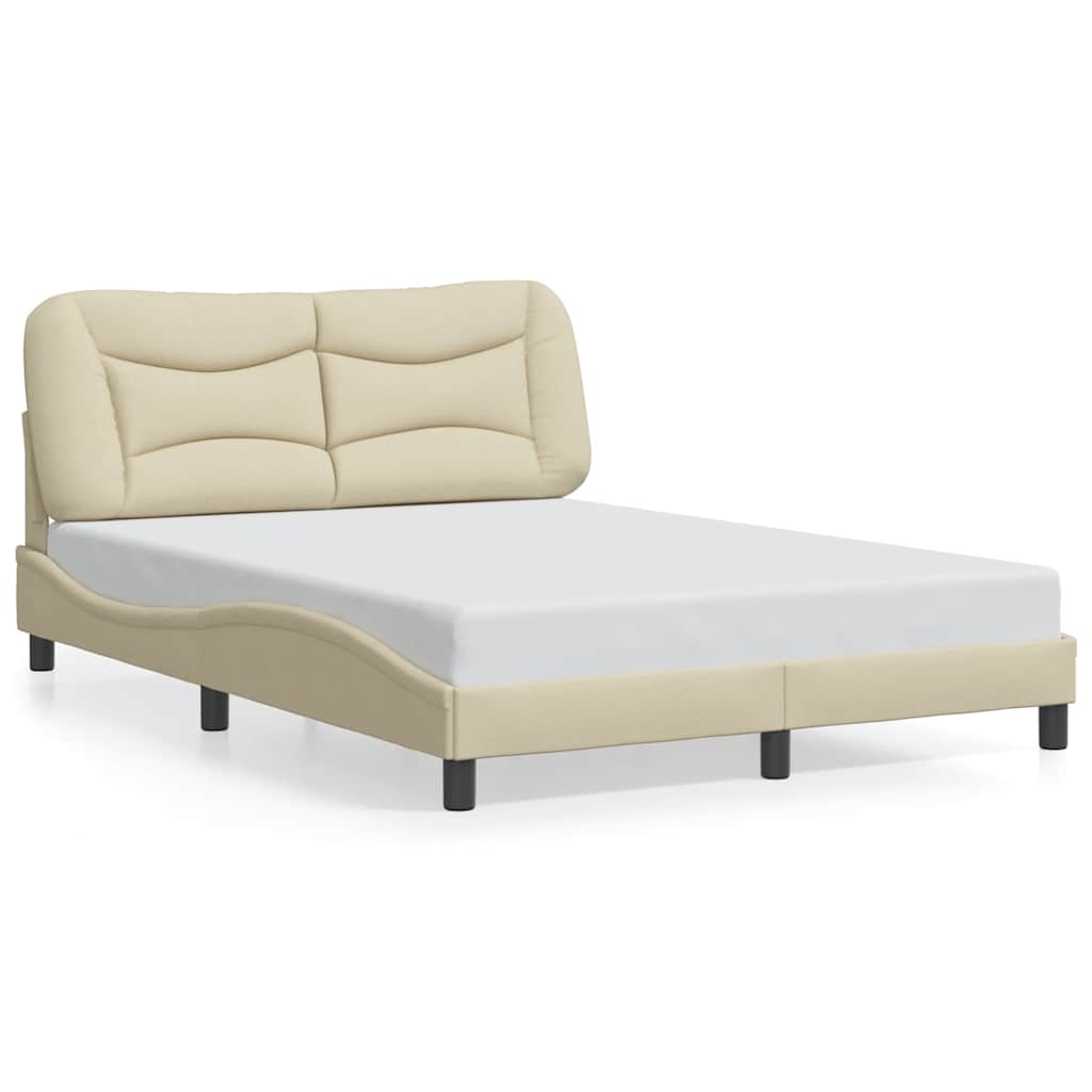 Giroletto senza Materasso Hvar Crema 140x190 cm in Tessuto