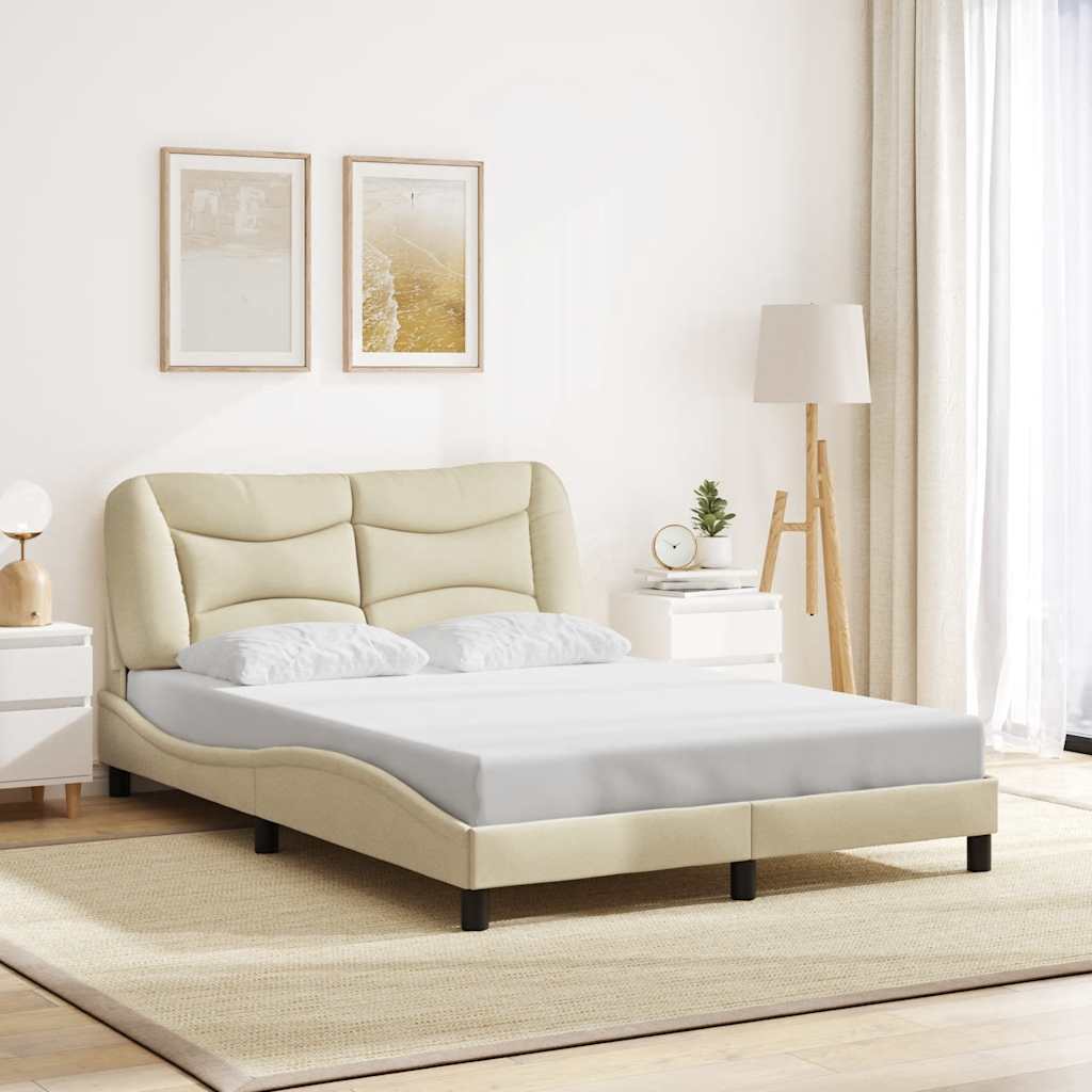 Giroletto senza Materasso Hvar Crema 140x190 cm in Tessuto