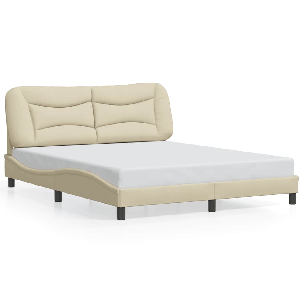 Giroletto senza Materasso Hvar Crema 160x200 cm in Tessuto
