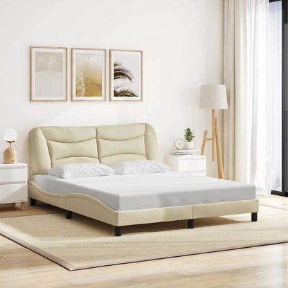 Giroletto senza Materasso Hvar Crema 160x200 cm in Tessuto