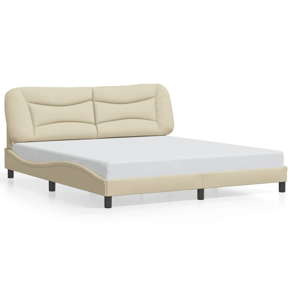 Giroletto senza Materasso Hvar Crema 180x200 cm in Tessuto
