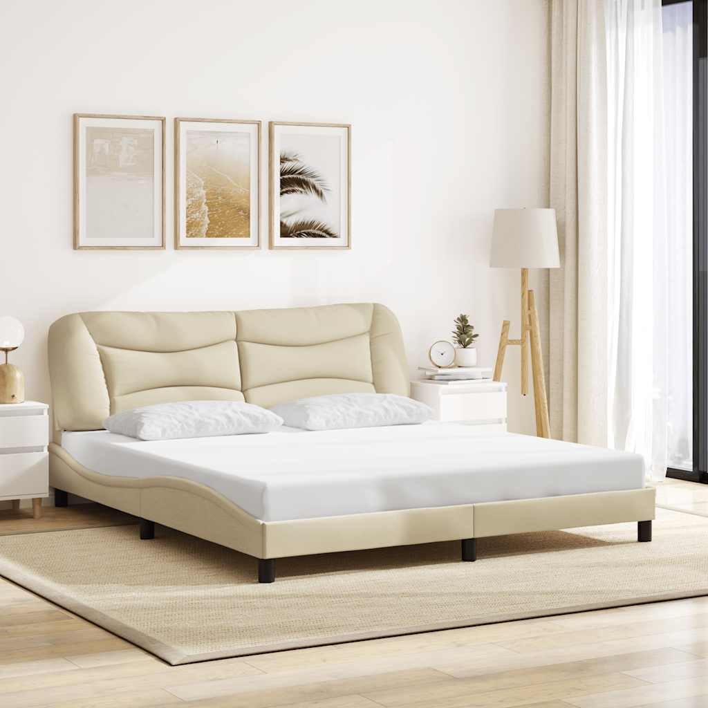 Giroletto senza Materasso Hvar Crema 180x200 cm in Tessuto