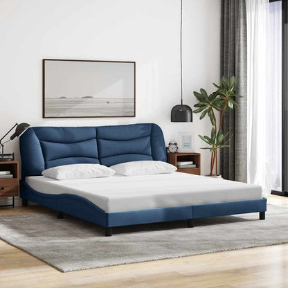 Giroletto senza Materasso Hvar Blu 180x200 cm in Tessuto