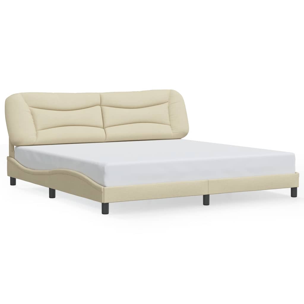 Giroletto senza Materasso Hvar Crema 200x200 cm in Tessuto
