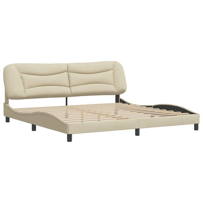 Giroletto senza Materasso Hvar Crema 200x200 cm in Tessuto