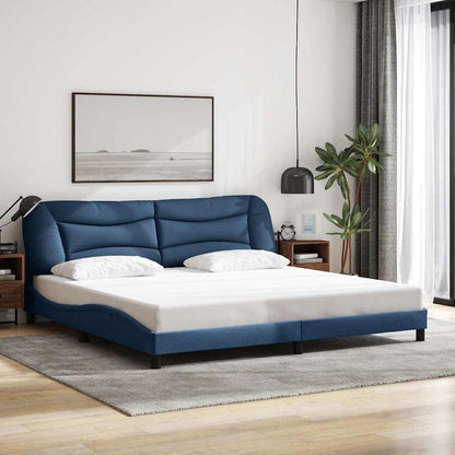 Giroletto senza Materasso Hvar Blu 200x200 cm in Tessuto