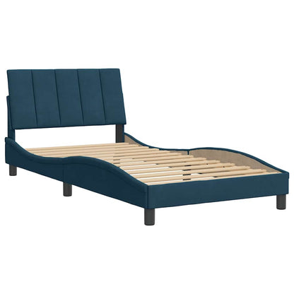 Giroletto senza Materasso Hanko Blu 100x200 cm in Velluto