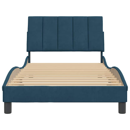 Giroletto senza Materasso Hanko Blu 100x200 cm in Velluto