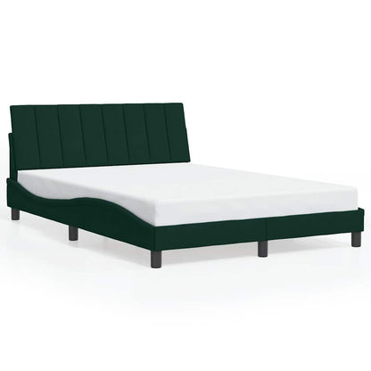 Giroletto senza Materasso Hanko Verde Scuro 120x200 cm in Velluto