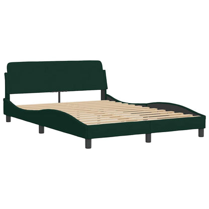 Giroletto senza Materasso Hanko Verde Scuro 120x200 cm in Velluto