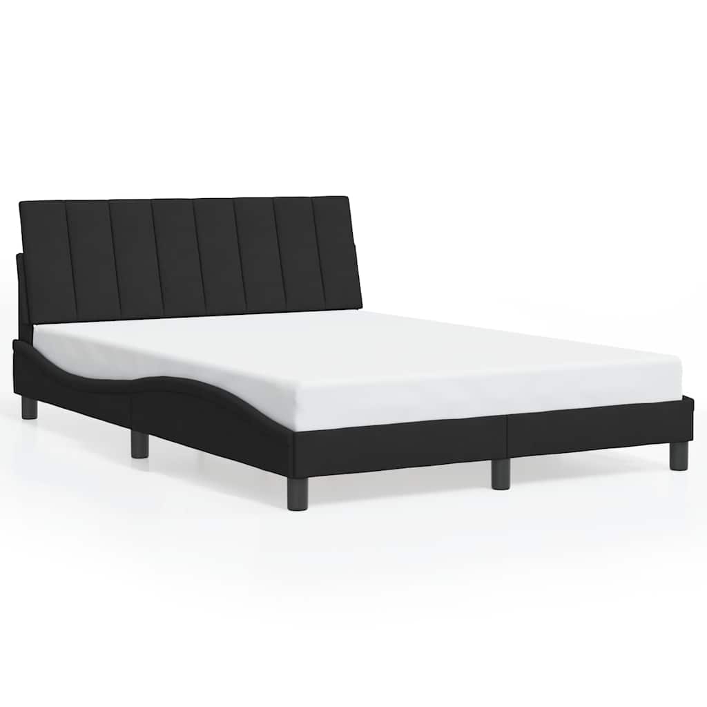 Giroletto senza Materasso Hanko Nero 140x190 cm in Velluto