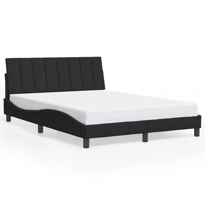 Giroletto senza Materasso Hanko Nero 140x190 cm in Velluto