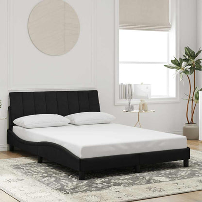 Giroletto senza Materasso Hanko Nero 140x190 cm in Velluto