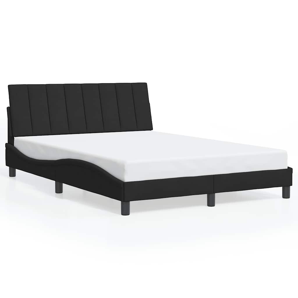 Giroletto senza Materasso Hanko Nero 140x200 cm in Velluto
