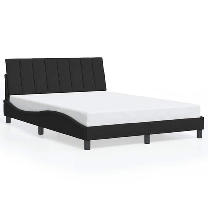 Giroletto senza Materasso Hanko Nero 140x200 cm in Velluto