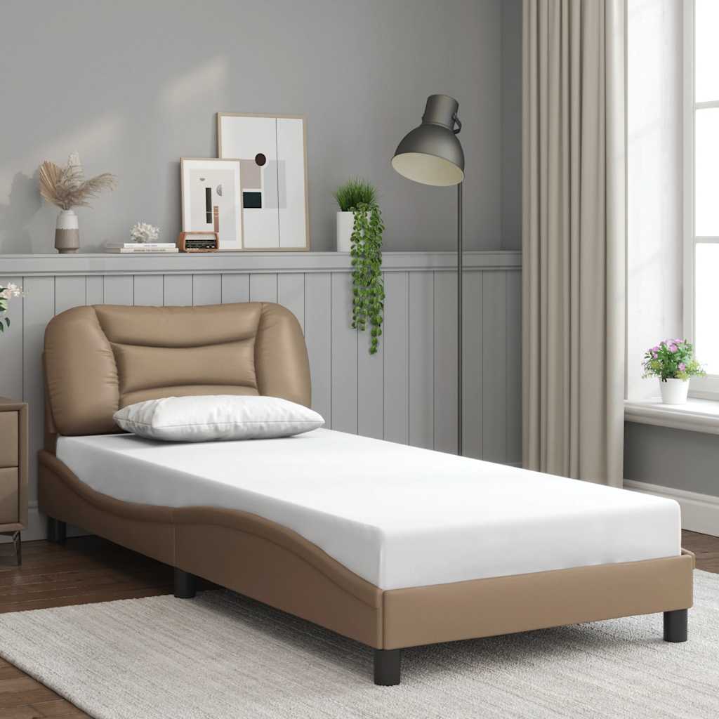 Giroletto senza Materasso Hvar Cappuccino 80x200 cm in Similpelle