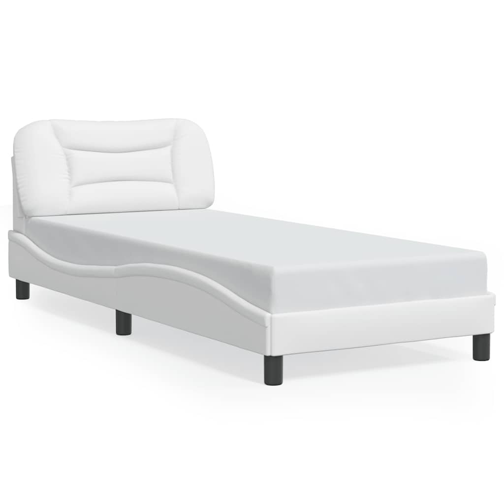 Giroletto senza Materasso Hvar Bianco 90x190 cm in Similpelle