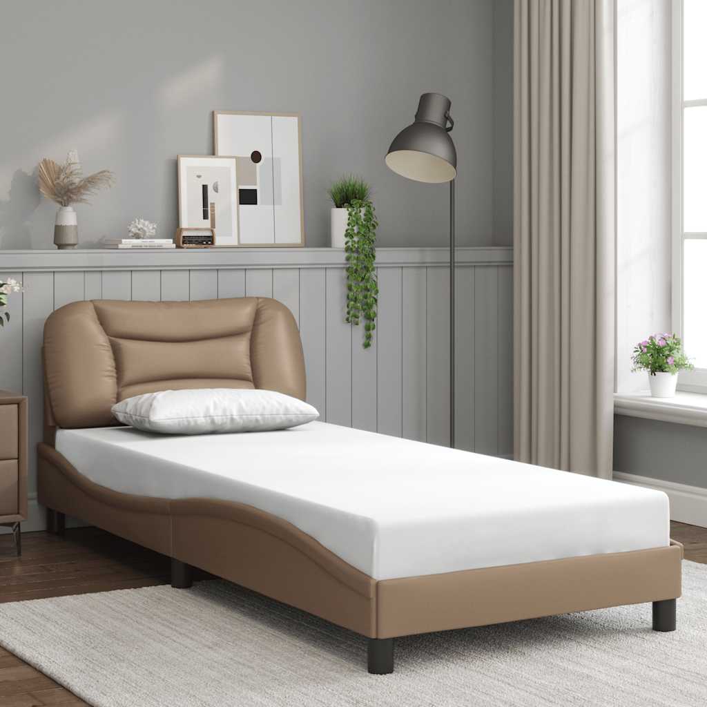 Giroletto senza Materasso Hvar Cappuccino 90x190 cm in Similpelle