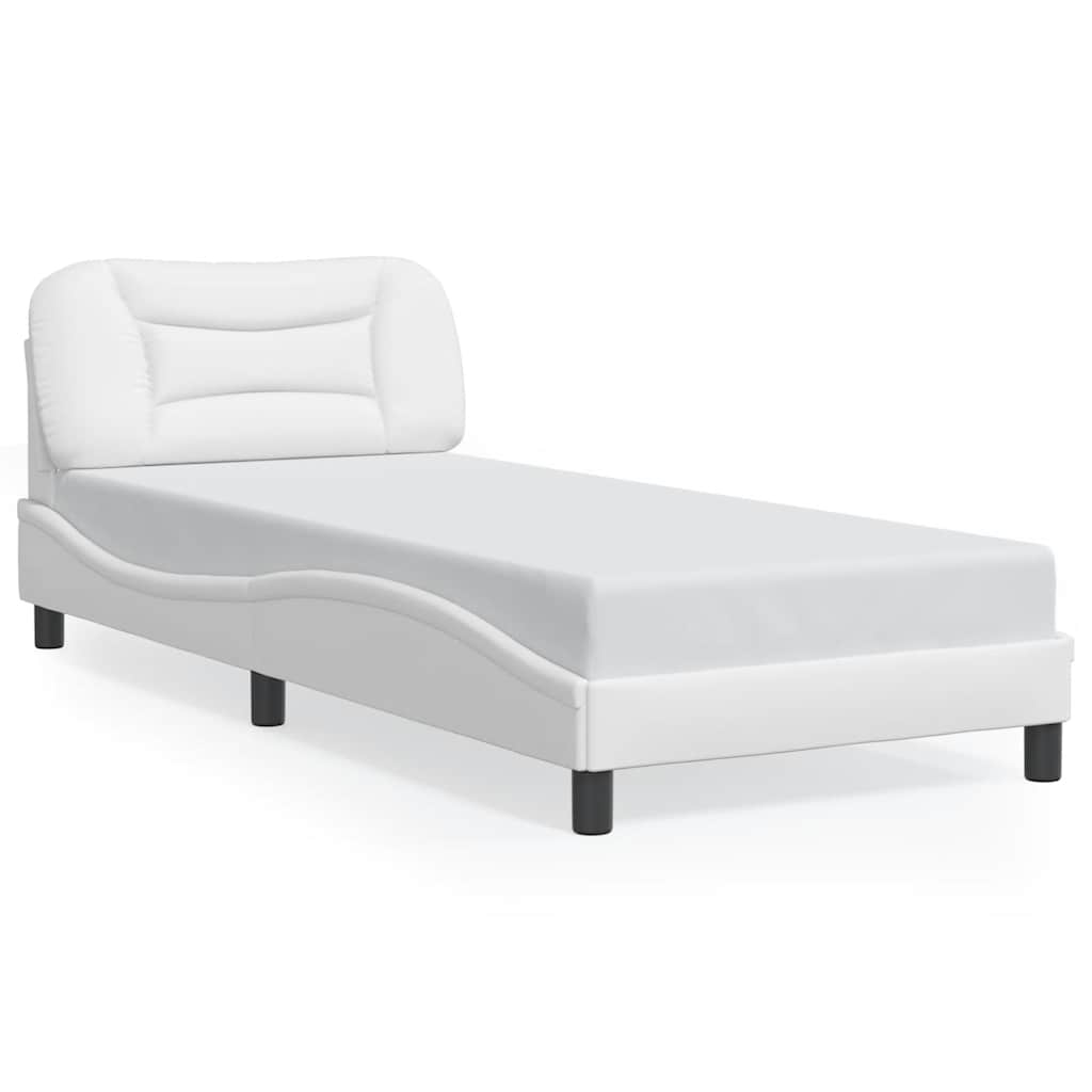 Giroletto senza Materasso Hvar Bianco 90x200 cm in Similpelle