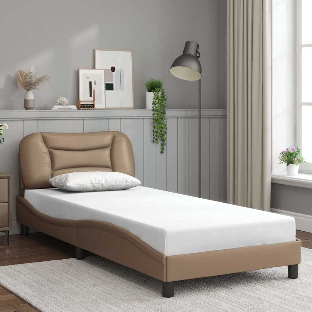 Giroletto senza Materasso Hvar Cappuccino 90x200 cm in Similpelle