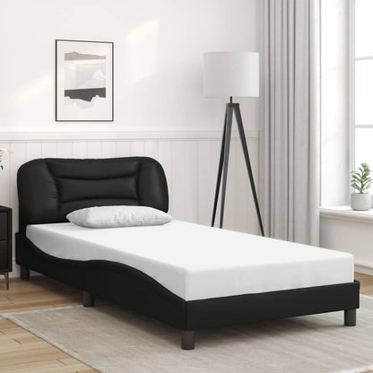 Giroletto senza Materasso Hvar Nero 100x200 cm in Similpelle