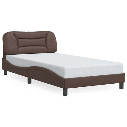 Giroletto senza Materasso Hvar Marrone 100x200 cm in Similpelle