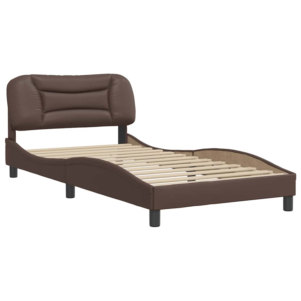 Giroletto senza Materasso Hvar Marrone 100x200 cm in Similpelle