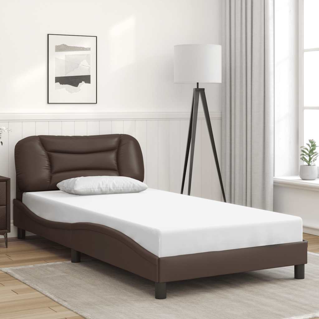 Giroletto senza Materasso Hvar Marrone 100x200 cm in Similpelle