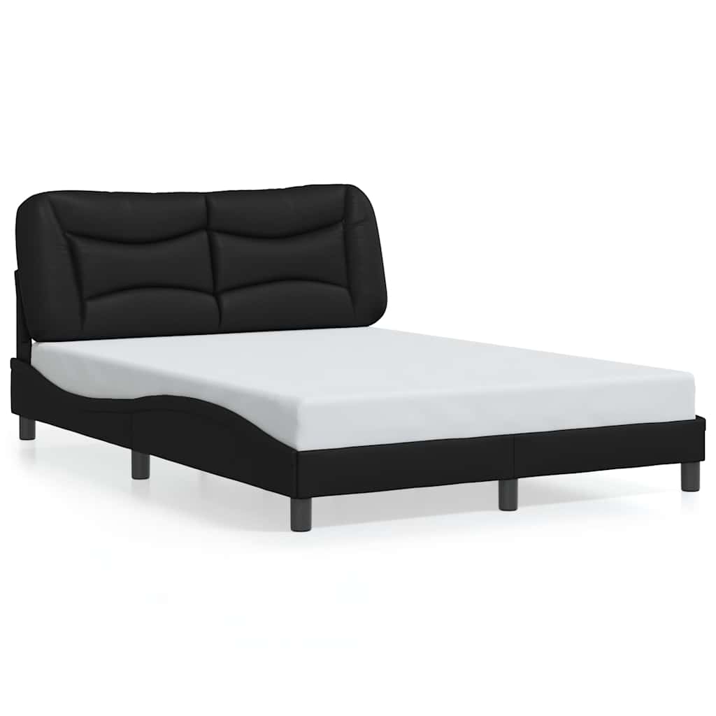 Giroletto senza Materasso Hvar Nero 120x200 cm in Similpelle