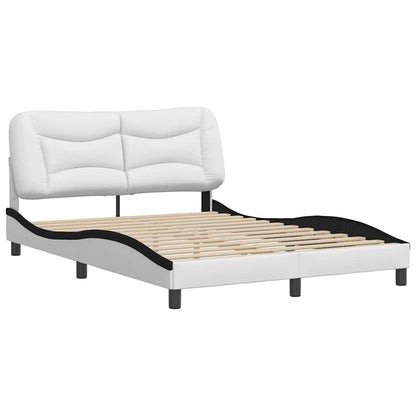 Giroletto senza Materasso Hvar Nero e Bianco 120x200 cm in Similpelle