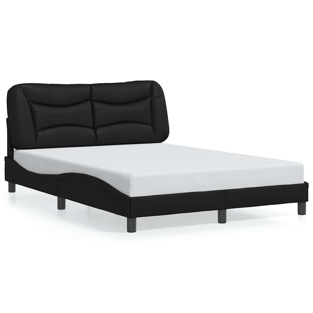 Giroletto senza Materasso Hvar Nero 140x190 cm in Similpelle