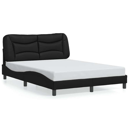 Giroletto senza Materasso Hvar Nero 140x190 cm in Similpelle