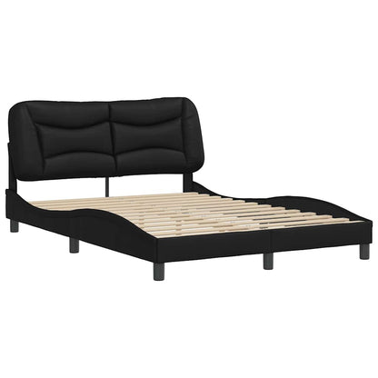 Giroletto senza Materasso Hvar Nero 140x190 cm in Similpelle