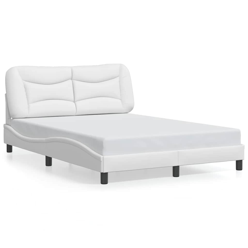 Giroletto senza Materasso Hvar Bianco 140x190 cm in Similpelle