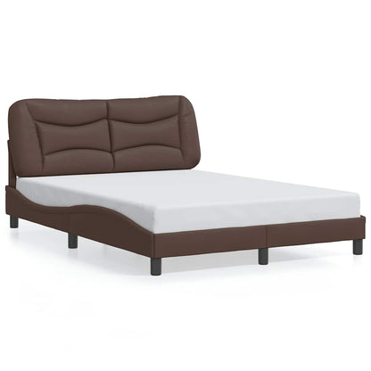 Giroletto senza Materasso Hvar Marrone 140x190 cm in Similpelle