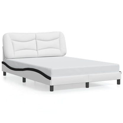 Giroletto senza Materasso Hvar Bianco e Nero 140x190 cm in Similpelle