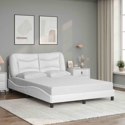Giroletto senza Materasso Hvar Bianco 140x200 cm in Similpelle