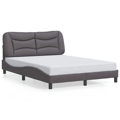 Giroletto senza Materasso Hvar Grigio 140x200 cm in Similpelle