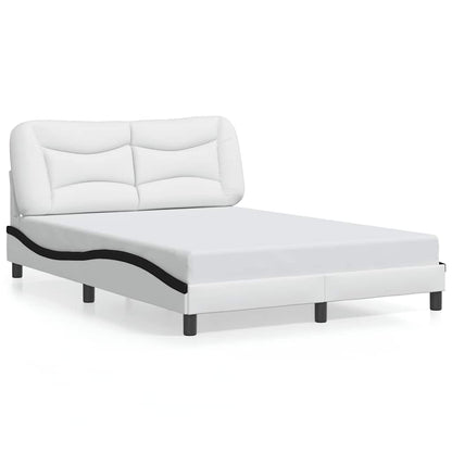 Giroletto senza Materasso Hvar Nero e Bianco 140x200 cm in Similpelle