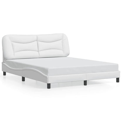 Giroletto senza Materasso Hvar Bianco 160x200 cm in Similpelle