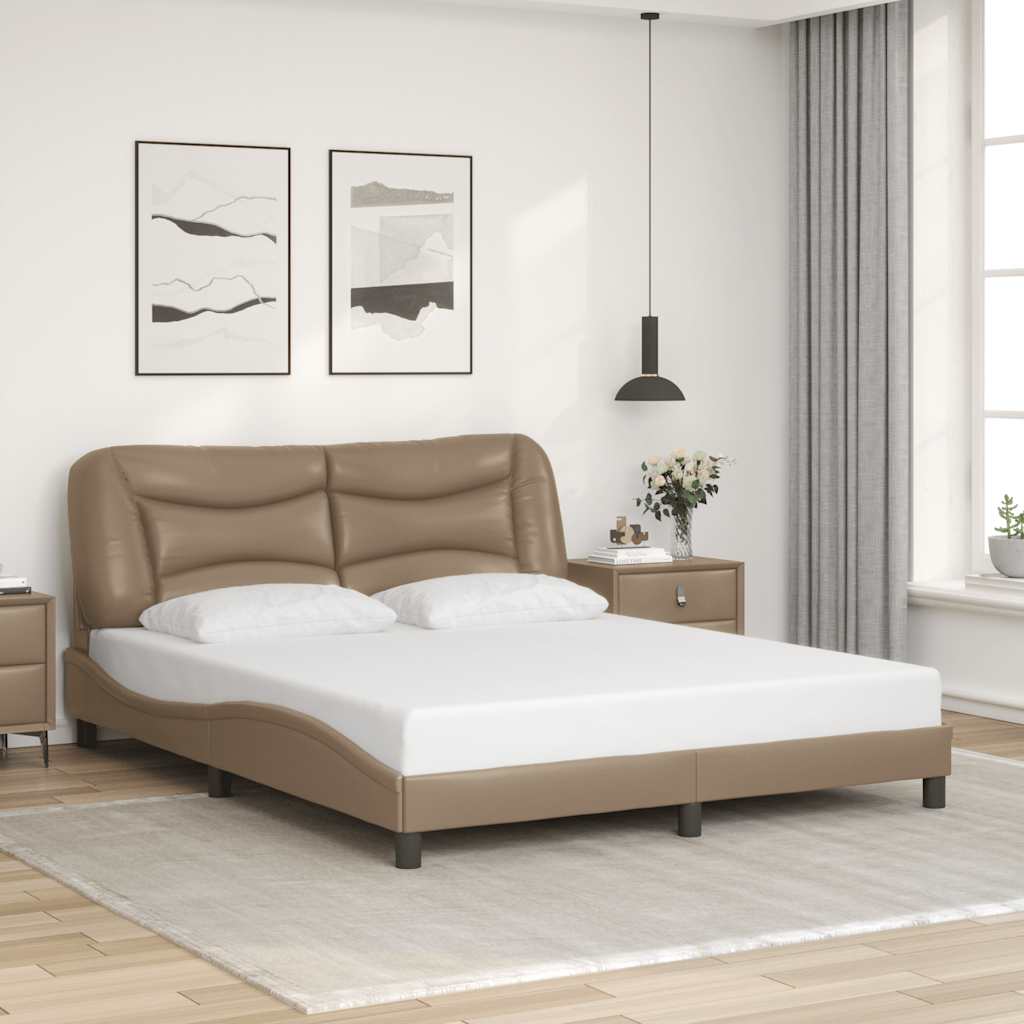 Giroletto senza Materasso Hvar Cappuccino 160x200 cm in Similpelle