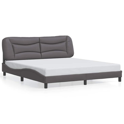 Giroletto senza Materasso Hvar Grigio 180x200 cm in Similpelle