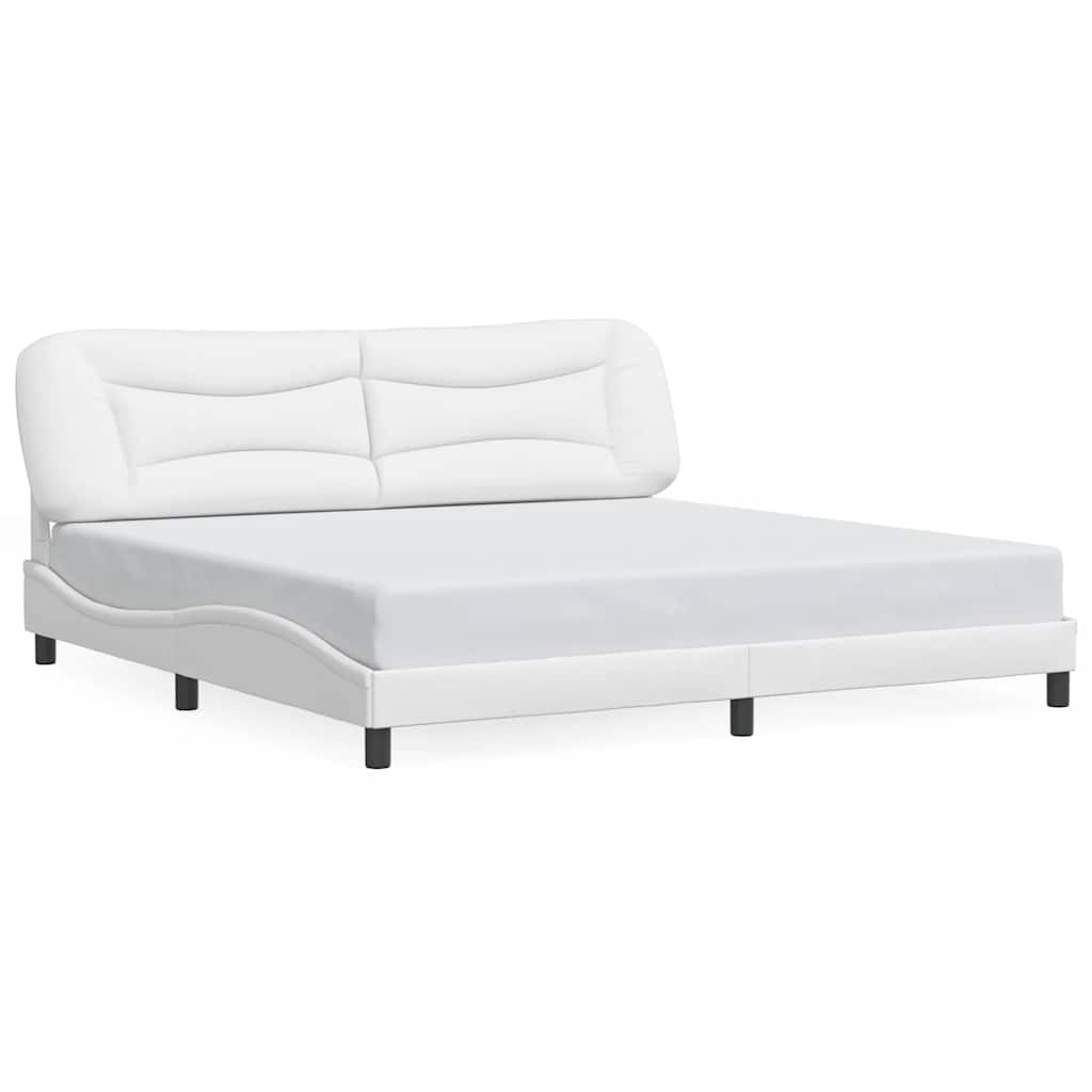 Giroletto senza Materasso Hvar Bianco 200x200 cm in Similpelle