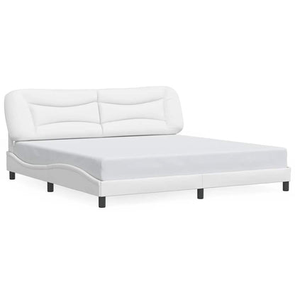 Giroletto senza Materasso Hvar Bianco 200x200 cm in Similpelle