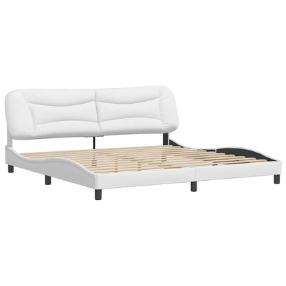 Giroletto senza Materasso Hvar Bianco 200x200 cm in Similpelle