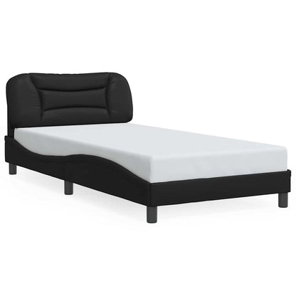 Giroletto senza Materasso Hvar Nero 100x203 cm in Similpelle