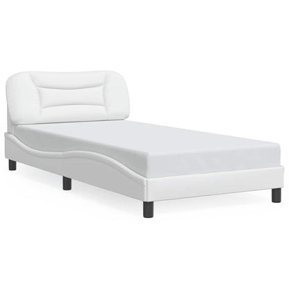 Giroletto senza Materasso Hvar Bianco 100x203 cm in Similpelle