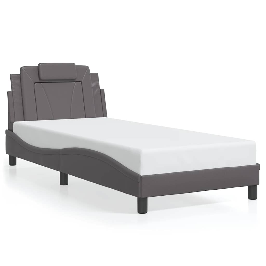 Giroletto Viana senza Materasso Crema 90x190 cm in Similpelle