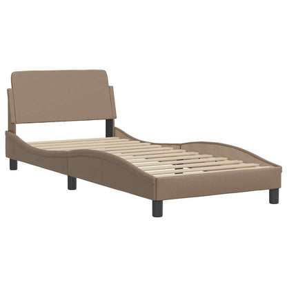 Giroletto Viana senza Materasso Cappuccino 90x200 cm in Similpelle