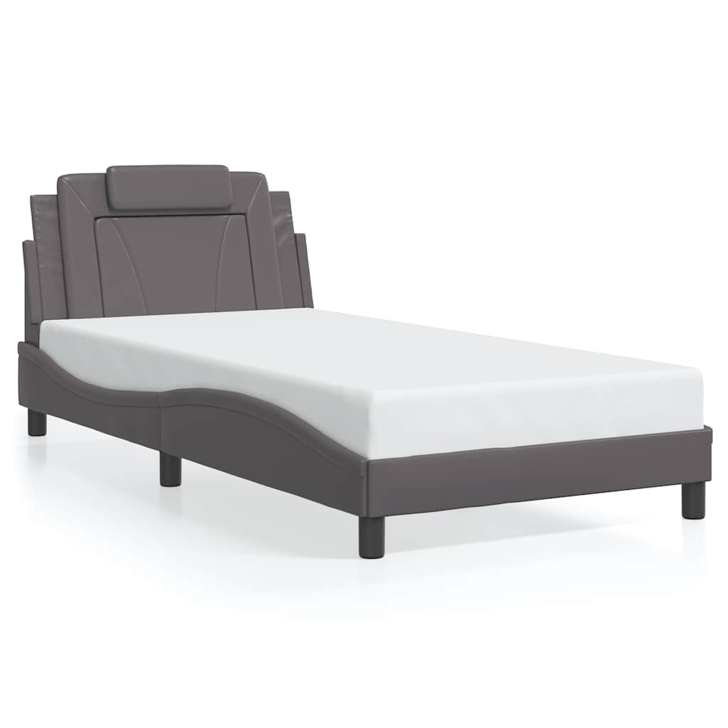 Giroletto Viana senza Materasso Crema 100x200 cm in Similpelle